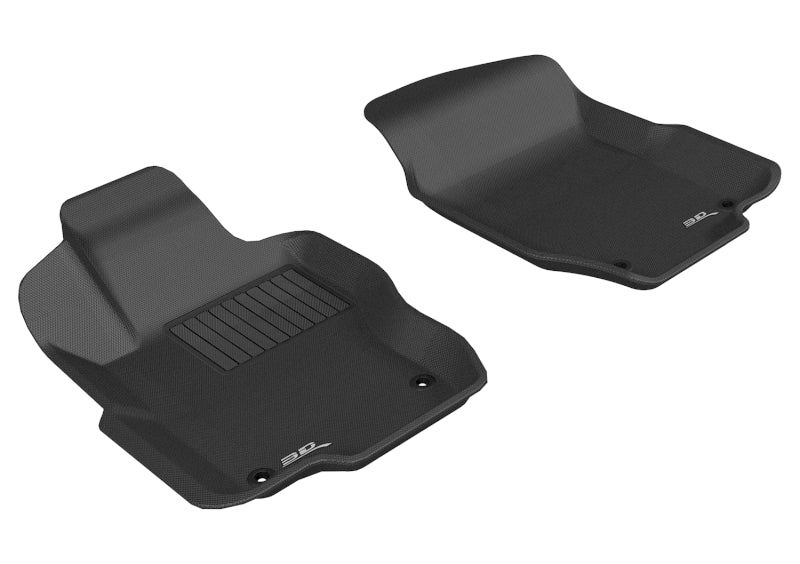 3D MAXpider 2006-2011 Mercedes-Benz ML-Class/GL-Class W164/X164 Kagu 1st Row Floormat - Black-SR1 Performance