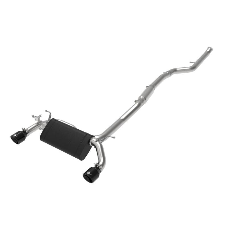aFe MACH ForceXP 3IN to 2.5IN 304SS Cat-Back Exhaust System w/ Black Tips 14-16 BMW M235i (F22/23)-SR1 Performance