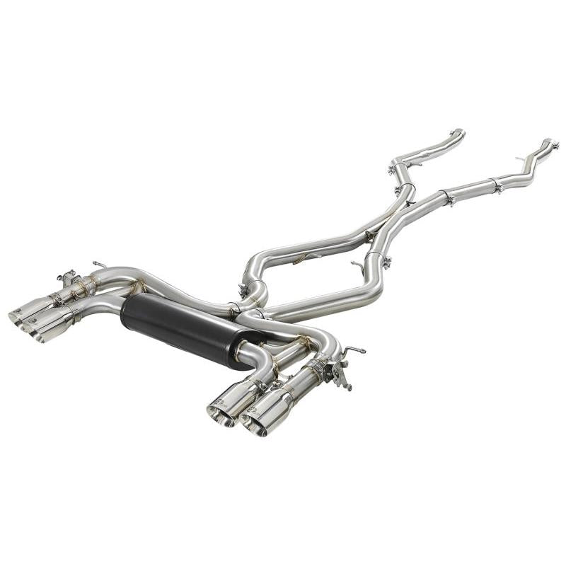 aFe MACHForce XP Exhausts Cat-Back SS 21 BMW M2 Competition L6-3.0L w/Polished Tips-SR1 Performance