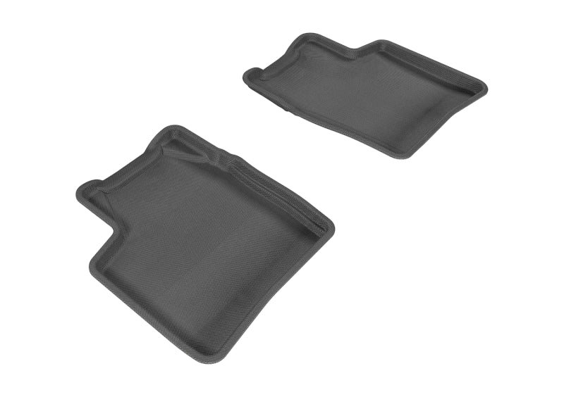 3D MAXpider 2004-2009 Toyota Prius Kagu 2nd Row Floormats - Black-SR1 Performance