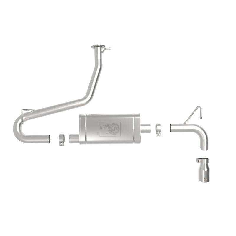 aFe Takeda 2.5in 304 SS Axle-Back Exhaust w/Polished Tips 18-22 Hyundai Kona L4-1.6L (t) AWD-SR1 Performance