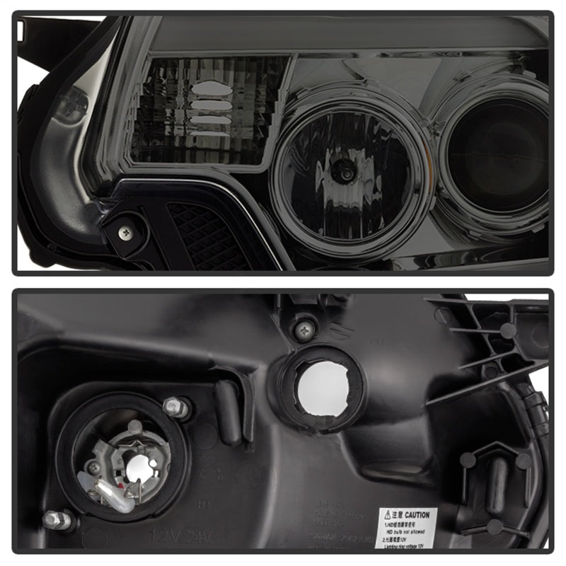 Spyder Toyota Tacoma 12-16 Projector Headlights Light Bar DRL Smoke PRO-YD-TT12-LBDRL-SM-SR1 Performance