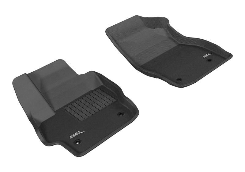 3D MAXpider 2010-2013 Mazda Mazda3 Kagu 1st Row Floormat - Black-SR1 Performance