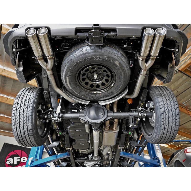 aFe Vulcan Series 4-3in 304SS Exhaust Cat-Back w/ Pol Tips 2019 GM Silverado/Sierra 1500 V8-6.2L-SR1 Performance