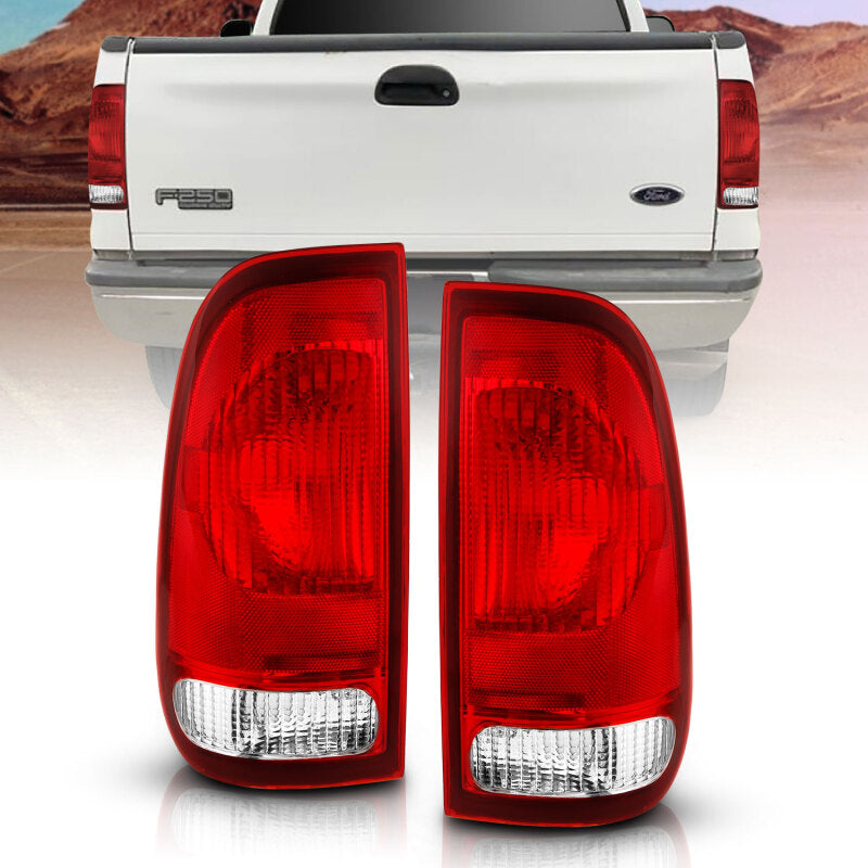 ANZO 1997-2003 Ford F-150 Taillight Red/Clear Lens (OE Replacement)-SR1 Performance