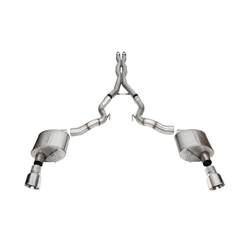 Corsa 2024 Ford Mustang GT Conv. Xtreme CatBack Ex. Sys. 3.0in Dual Rear Exit w/4.5in Pro Series Tip-SR1 Performance