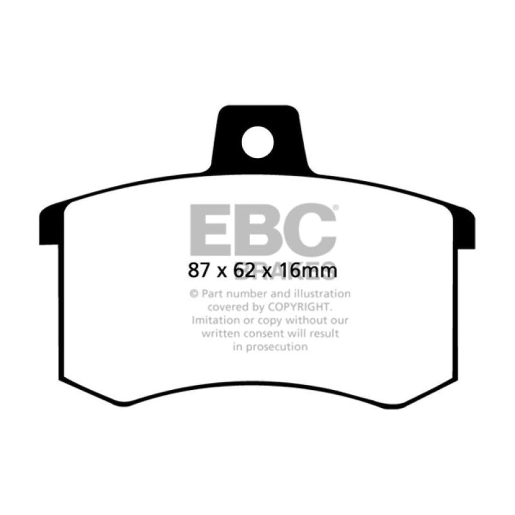 EBC Redstuff Ceramic Low Dust Brake Pads for Audi 1991-1998 – Enhanced Stopping Power and Minimal Dust