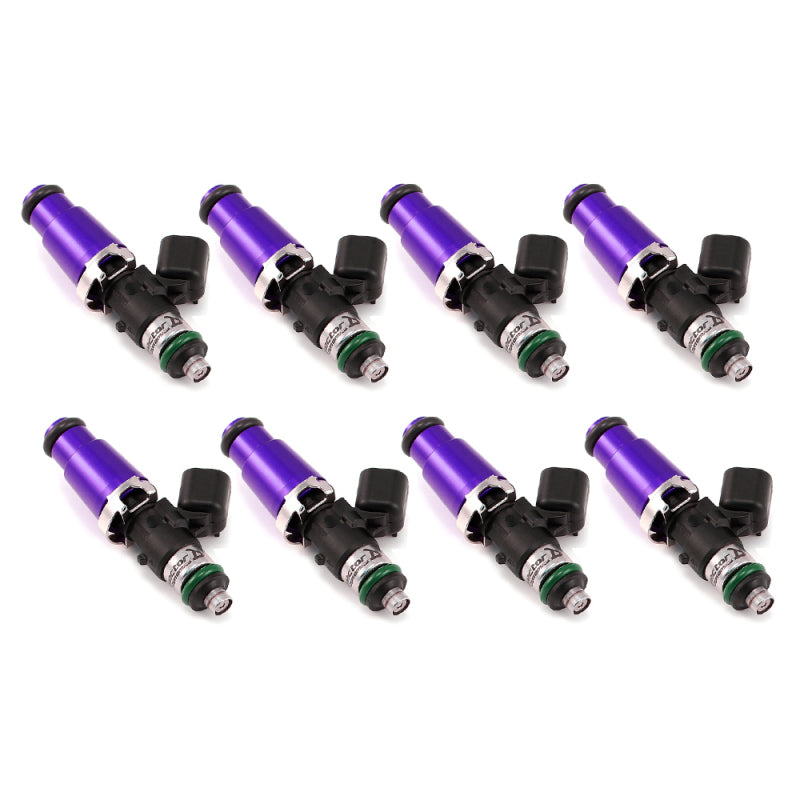 Injector Dynamics 1340cc Injectors - 60mm Length - 14mm Purple Top - 14mm Lower O-Ring (Set of 8)-SR1 Performance
