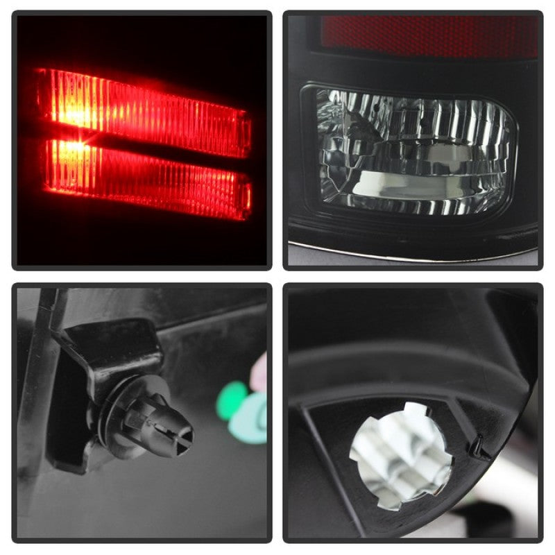 Spyder Dodge Ram 1500 09-14 LED Tail Lights Incandescent- Blk Smke ALT-YD-DRAM09-LED-BSM-SR1 Performance
