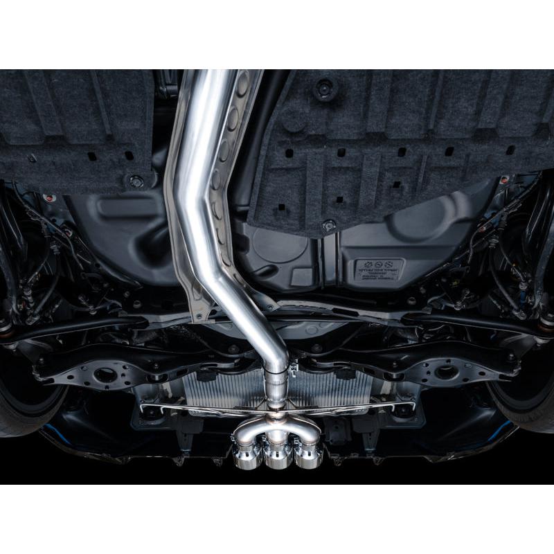 AWE Tuning 2023 Honda Civic Type R FL5 Track Edition Exhaust w/ Triple Chrome Silver Tips-SR1 Performance