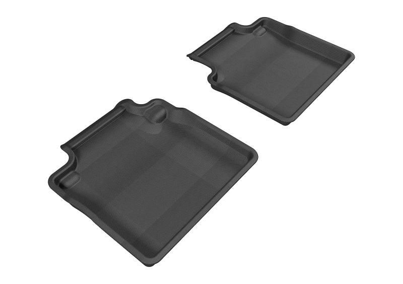 3D MAXpider 2011-2019 Infiniti Q70/M37 Kagu 2nd Row Floormats - Black-SR1 Performance