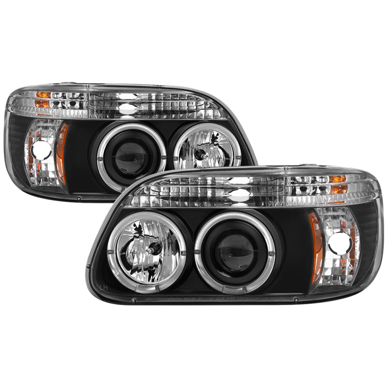 Spyder Ford Explorer 95-01 1PC Projector Headlights LED Halo Blk PRO-YD-FEXP95-HL-1PC-BK-SR1 Performance