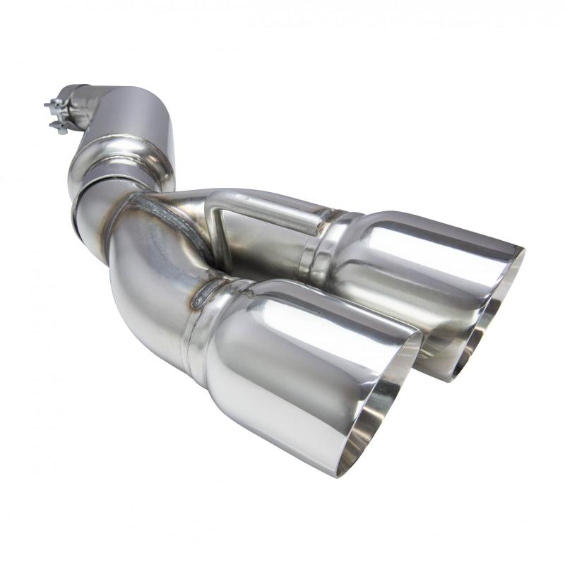 Kooks 2016 + Chevrolet Camaro SS 3in Axle Back Exhaust System w/ Mufflers and Polished Quad Tips-SR1 Performance