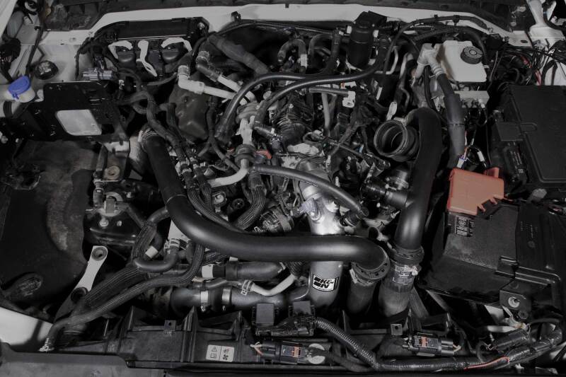 K&N 2023 Ford Bronco Raptor 3.0L V6 Aluminum Charge Pipe Kit - Gunmetal Gray-SR1 Performance