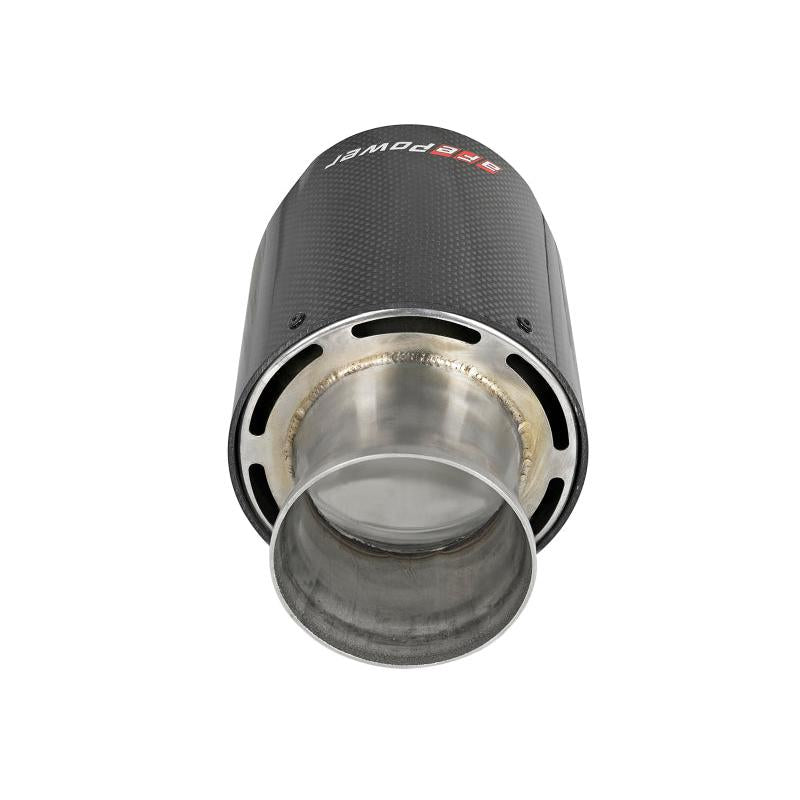 aFe MACH Force-XP 4-1/2in Carbon Fiber OE Replacement Exhaust Tips - 15-19 Dodge Charger/Hellcat-SR1 Performance