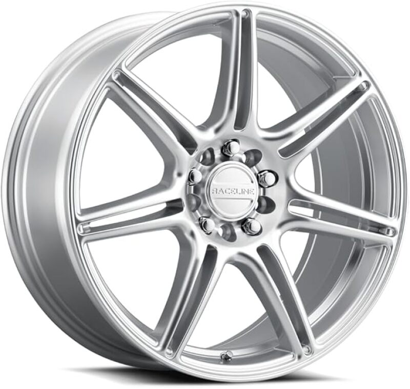 Raceline 148HS Apex 16x7 Inch Alloy Wheel * Hyper Silver Finish, 5x100/5x114.3 Bolt Pattern, 40mm Offset