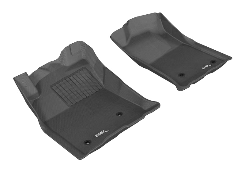 3D MAXpider 2005-2011 Toyota Tacoma Reg/ACS/DBL Cab Kagu 1st Row Floormat - Black-SR1 Performance