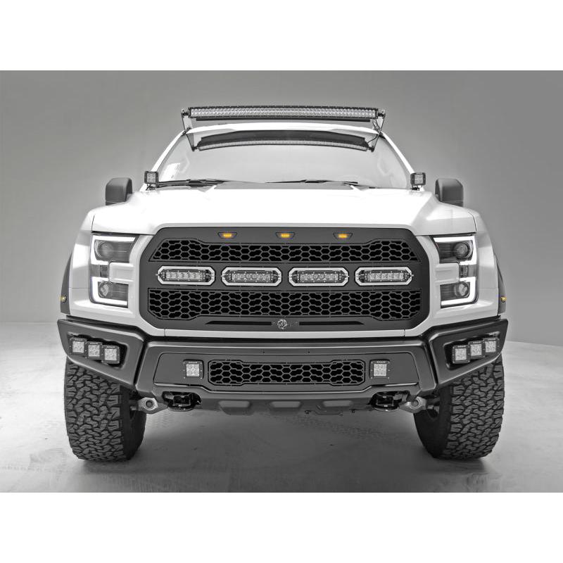 aFe 17-20 Ford Raptor w/o FFC Scorpion Grill w/ LEDs-SR1 Performance