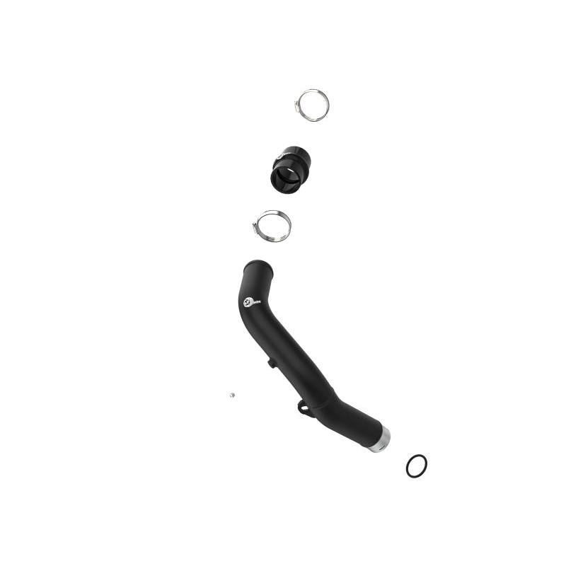 aFe BladeRunner 2-1/2 IN Aluminum Hot Charge Pipe Black 22-23 Subaru WRX H4-2.4L (t)-SR1 Performance