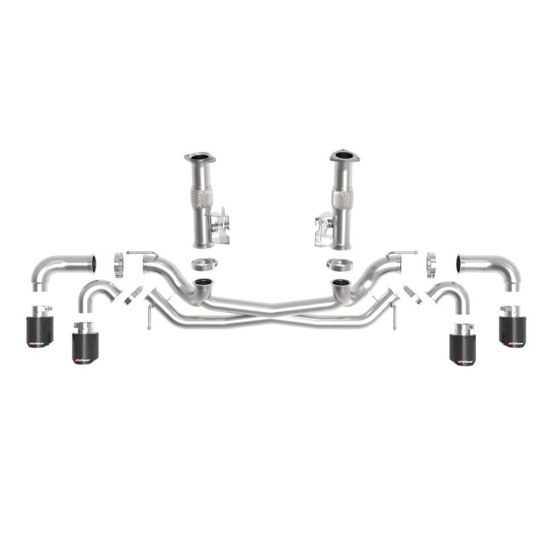 aFe MACH Force-Xp 3in to 2-1/2in 304SS Cat-Back (No Muff.) 2020 Chevy Corvette 6.2L - Carbon Tip-SR1 Performance