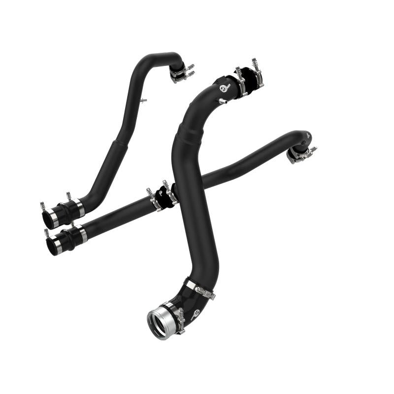 aFe Bladerunner Intercoolers I/C Tubes Hot/Cold 2021+ Ford F-150 V6-2.7L (tt) - Black-SR1 Performance