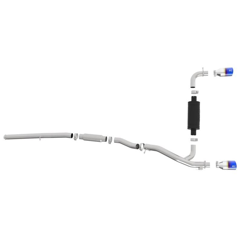 aFe Takeda 3in 304 SS Cat-Back Exhaust System w/ Blue Flame Tip 16-18 Ford Focus RS I4-2.3L (t)-SR1 Performance