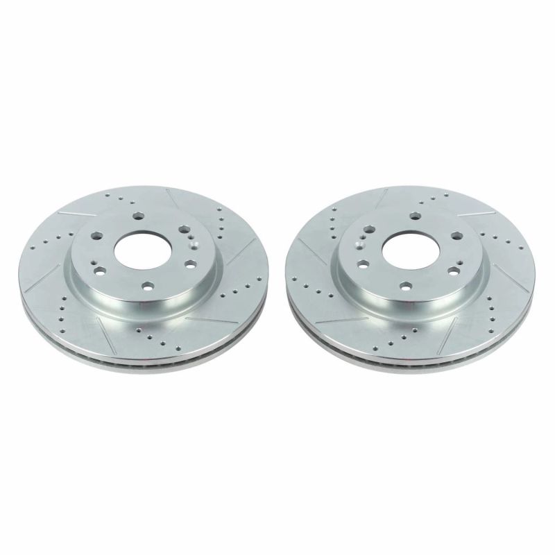 Power Stop 19-20 Chevrolet Silverado 1500 Front Evolution Drilled & Slotted Rotors - Pair-SR1 Performance