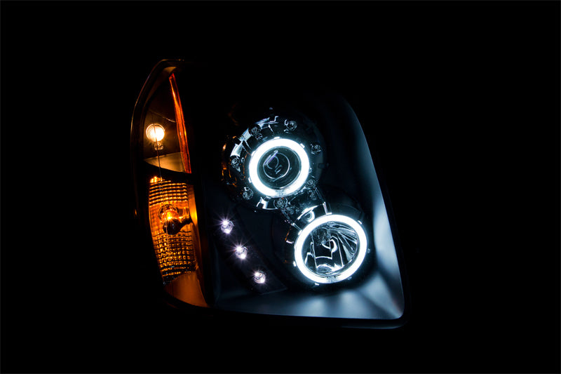 ANZO 2007-2014 Gmc Yukon Projector Headlights w/ Halo Black (CCFL)-SR1 Performance
