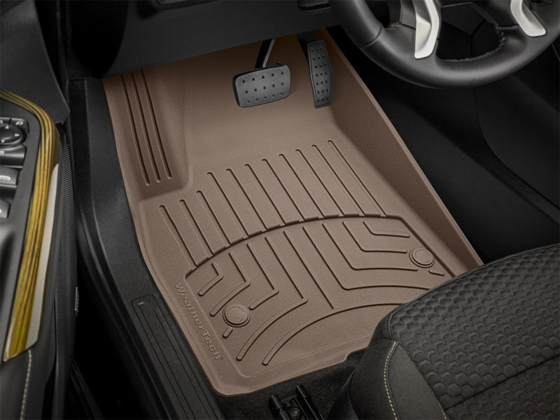 WeatherTech Front FloorLiner HP for 2017-2019 GMC Acadia - Tan, Custom Fit, High-Performance Floor Protection