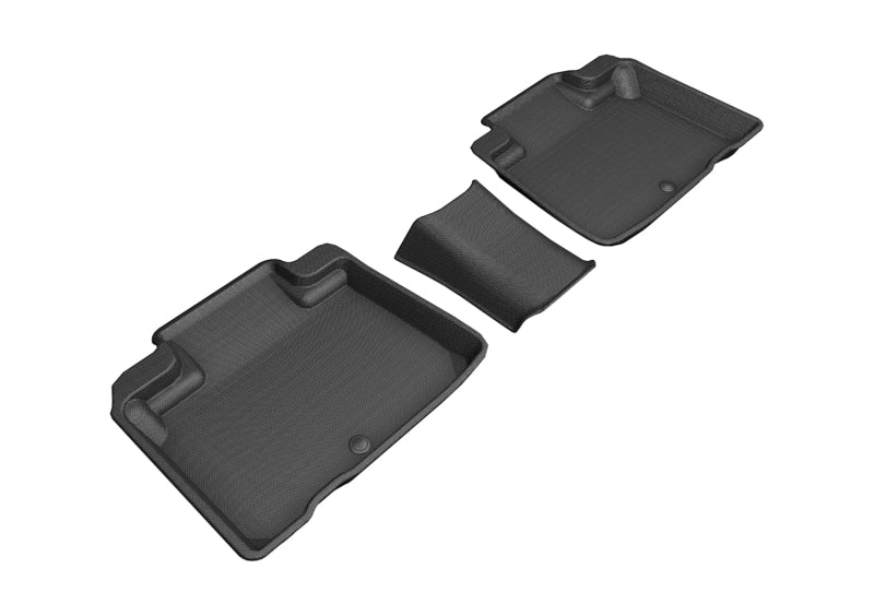 3D MAXpider 2016-2020 Lincoln Nautilus/Mkx Kagu 2nd Row Floormats - Black-SR1 Performance