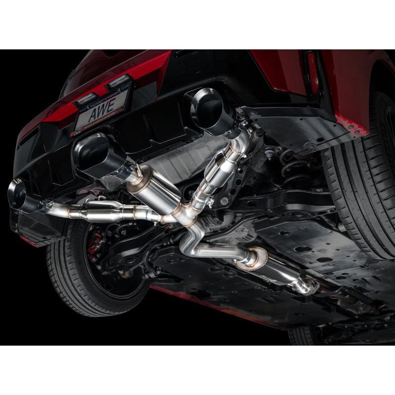 AWE Tuning 2023+ Toyota GR Corolla Touring Edition Exhaust - Diamond Black Tips-SR1 Performance