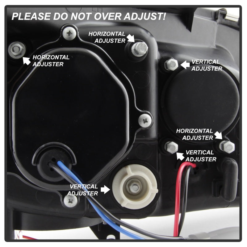 Spyder Subaru WRX 08-09 Projector Headlights - HID Model Only - Black PRO-YD-SWRX08-HID-LBDRL-BK-SR1 Performance