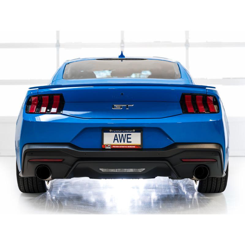 AWE 2024 Ford Mustang GT Fastback S650 RWD Track Edition Catback Exhaust w/ Dual Diamond Black Tips-SR1 Performance