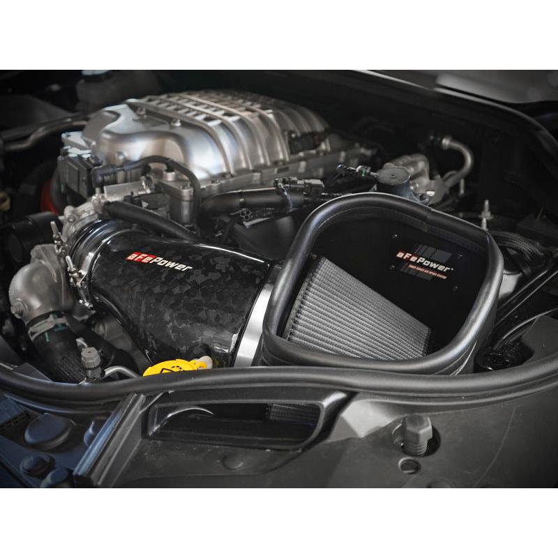 aFe 2021 Dodge Durango SRT Hellcat Track Series Carbon Fiber Cold Air Intake System w/ Pro DRY S-SR1 Performance