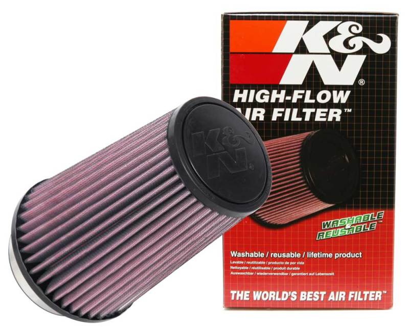 K&N Universal Tapered Filter 3.5in Flange ID x 5.5in Base OD x 4in Top OD x 8in Height-SR1 Performance