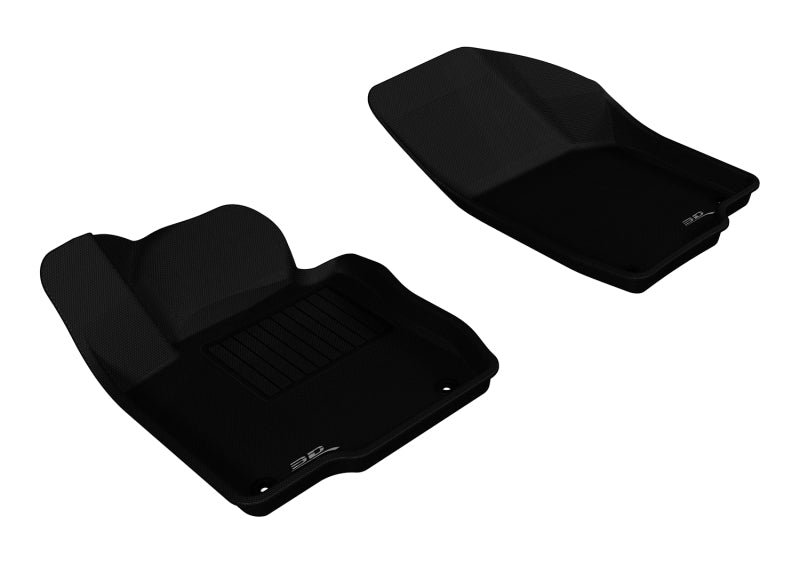 3D MAXpider 2012-2019 Volkswagen Passat Kagu 1st Row Floormat - Black-SR1 Performance
