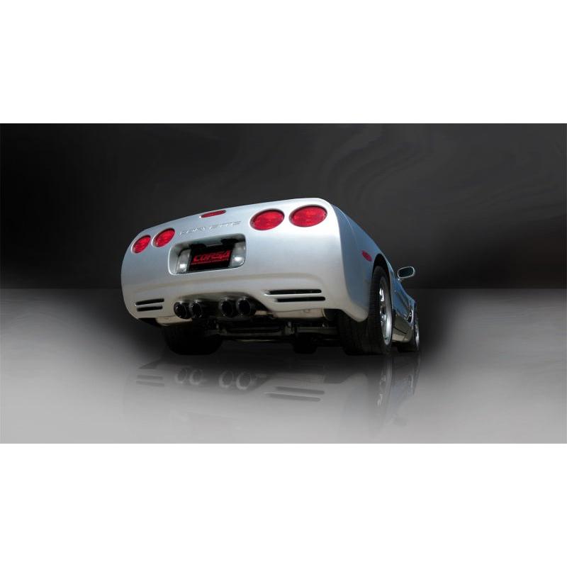 Corsa 1997-2004 Chevrolet Corvette C5 Z06 5.7L V8 Black Sport Axle-Back Exhaust-SR1 Performance