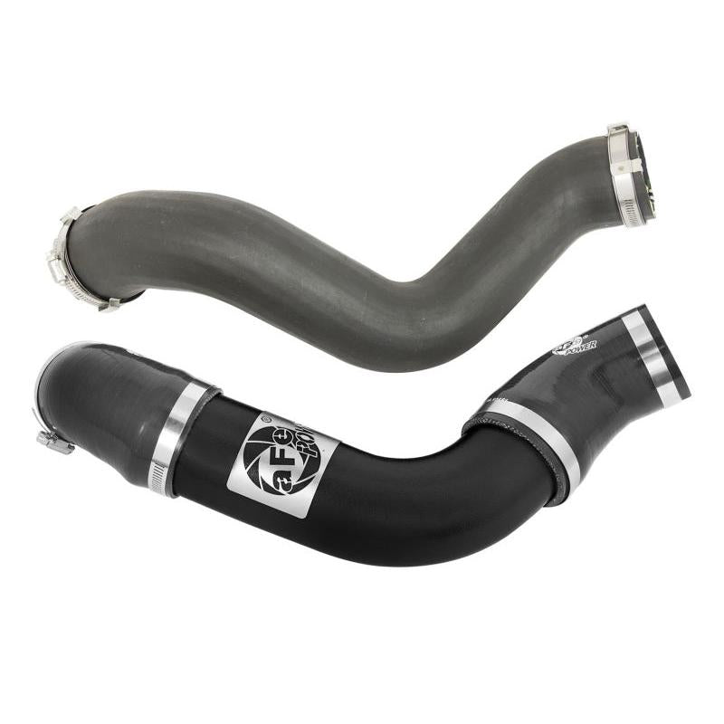 aFe BladeRunner 3in Intercooler Tube - Black Cold Side 15-16 Ford Mustang EcoBoost L4-2.3L (t)-SR1 Performance