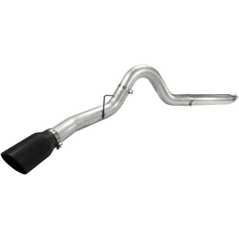 aFe Atlas 5in DPF-Back Aluminized Steel Exh Sys, Ford Diesel Trucks 08-10 V8-6.4L (td) Black tip-SR1 Performance