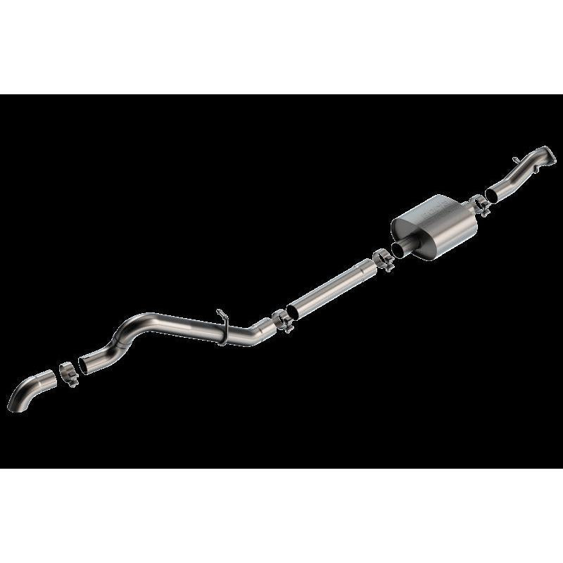 Borla 21-22 Ford Bronco 2.3L 2DR/4DR T-304 Stainless Steel Cat-Back Touring Exhaust - Brushed-SR1 Performance