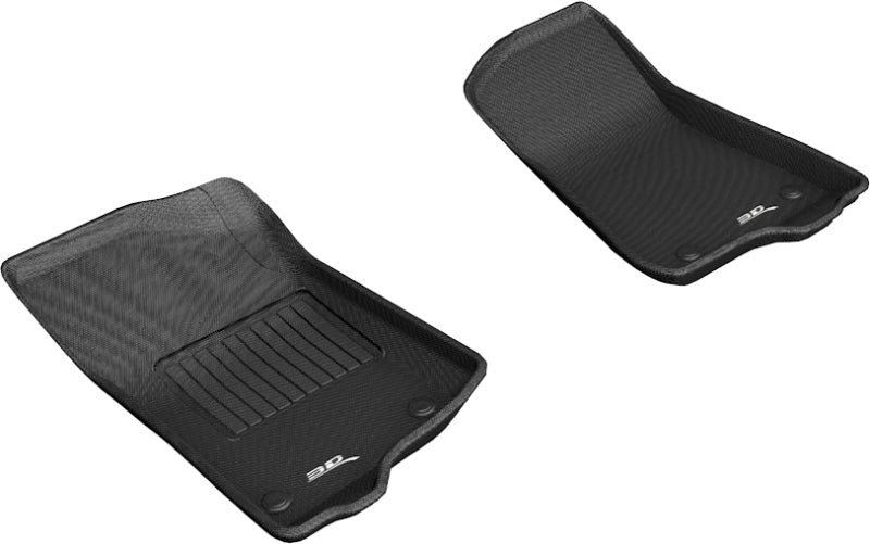 3D MAXpider 2018-2020 Jeep Wrangler JL Sport/Gladiator Jt Kagu 1st Row Floormat - Black-SR1 Performance