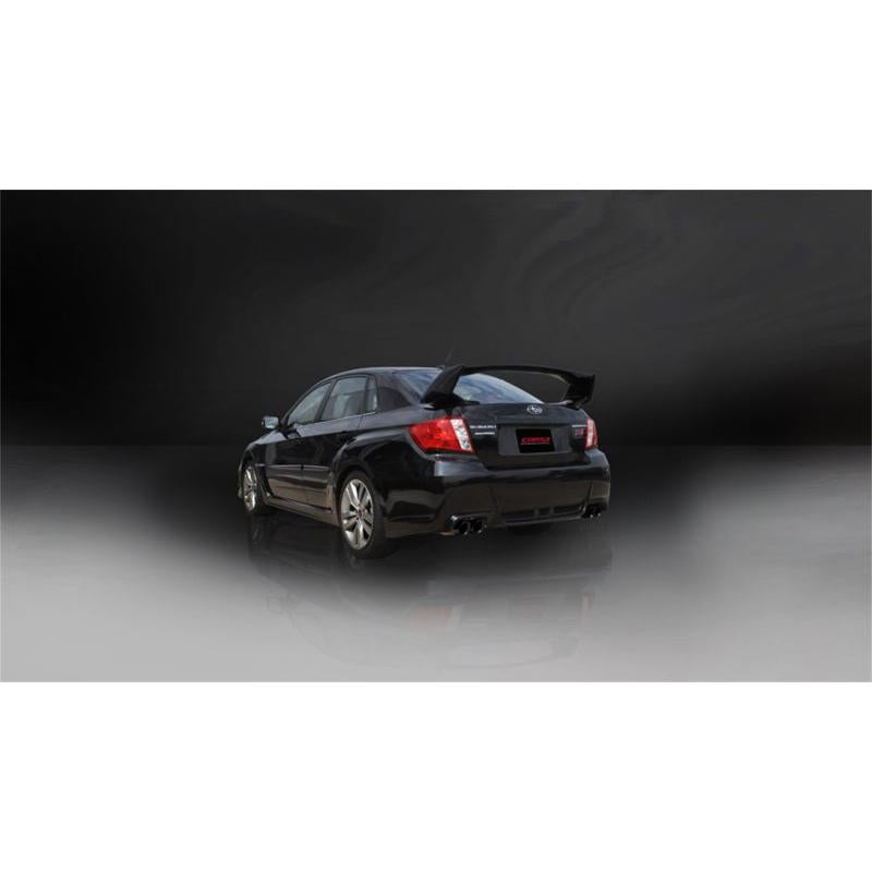 Corsa 2011-2014 Subaru Impreza Sedan STI 2.5L Turbo Manual Black Sport Cat-Back Exhaust-SR1 Performance