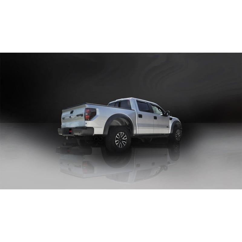Corsa 2011-2014 Ford F-150 Raptor 6.2L V8 Black Sport Cat-Back Exhaust-SR1 Performance