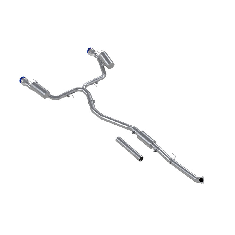 MBRP 22-24 Honda Civic SI 1.5L T304 SS 3in Cat-Back Exhaust 2.5in Dual Split Rear w/ Burnt End Tips-SR1 Performance