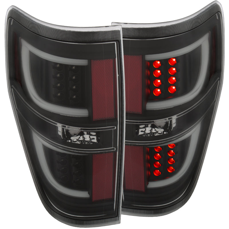ANZO 2009-2013 Ford F-150 LED Taillights Black-SR1 Performance