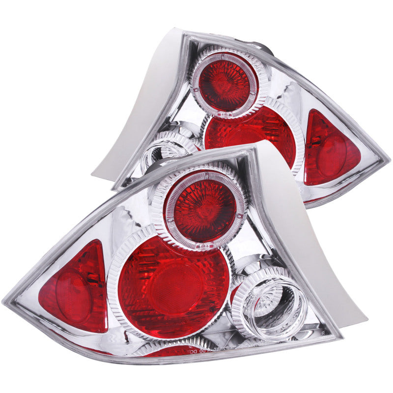 ANZO 2001-2003 Honda Civic Taillights Chrome w/ Halo-SR1 Performance