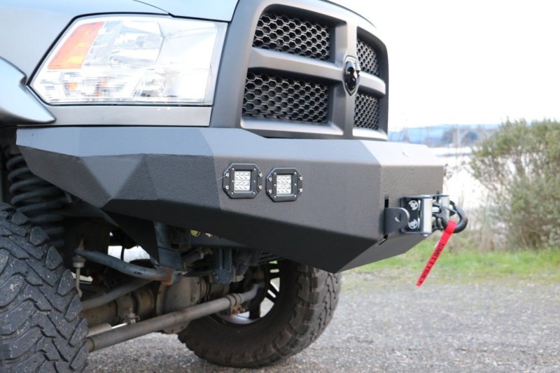 DV8 Offroad Front Bumper for 2010-2014 Dodge Ram 2500/3500 with Winch Compatibility and LED Lights