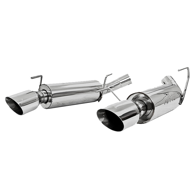 MBRP 05-10 Ford Mustang GT 5.0/Shelby GT500 Dual Mufflers Axle Back Split Rear T304-SR1 Performance