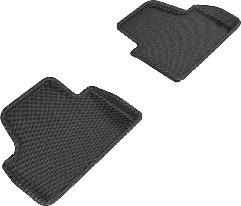 3D MAXpider 14-20 BMW 4 Series Convertible Kagu 2nd Row Floormats - Black-SR1 Performance