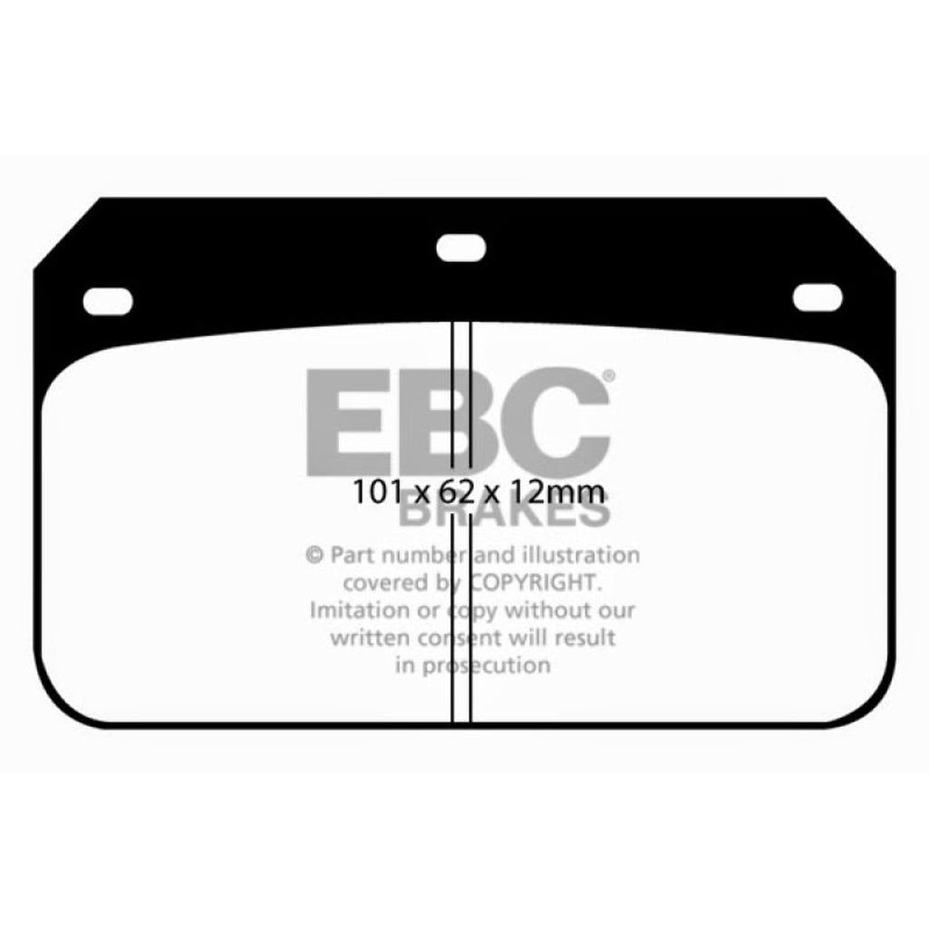 EBC Brakes Greenstuff 2000 Series Sport Brake Pads - High Friction Performance for Sedans and Prestige Vehicles